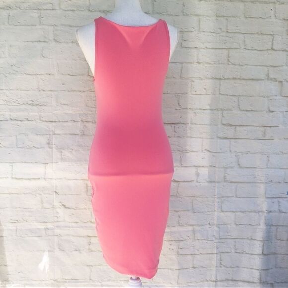 Leith Pink Stretch Sleeveless Bodycon Valentine Date Night Dress S - Picture 3 of 6